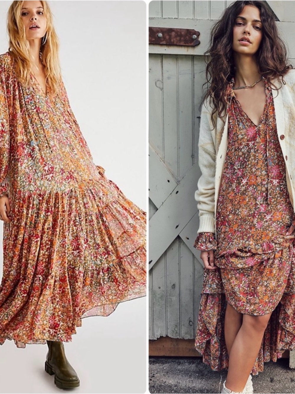 Free People Feeling Groovy Maxi Dress Emerald XS Runs Large